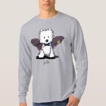 KiniArt ハロウィン ウェスティ テリア Tシャツ