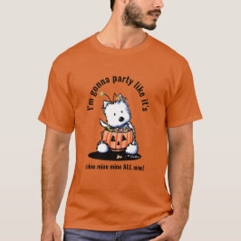 KiniArt ハロウィン ウエストハイランドホワイトテリア Tシャツ
