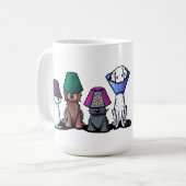 KiniArt パーティーアニマル コーヒーマグカップ (正面左)