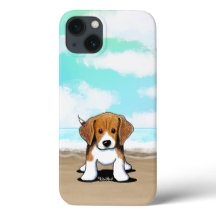 KiniArt ビーチ ビーグル iPhone ケース