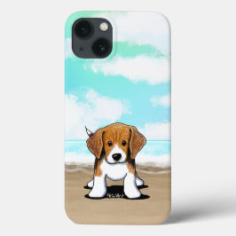 KiniArt ビーチ ビーグル iPhone ケース