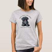 KiniArt プーリー 犬好き Tシャツ (正面)