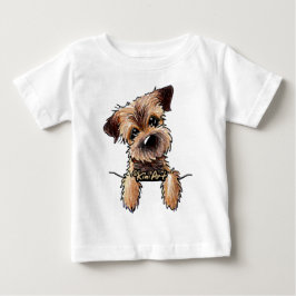 KiniArt ボーダー・テリア ベビーTシャツ