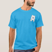 KiniArt ポケットサモエドTシャツ Tシャツ (正面)