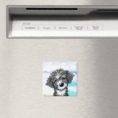KiniArt ポルトガル水犬 マグネット (インサイチュ (食洗機))