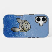 KiniArt マナティー iPhone 16ケース (裏面横)