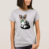 KiniArt メルルコーギーパピーTシャツ Tシャツ (正面)