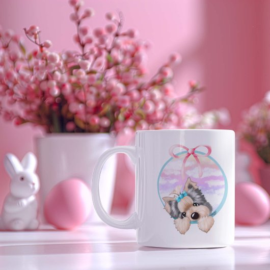 KiniArt ヨーキ― コケッティ デザイン コーヒーマグカップ