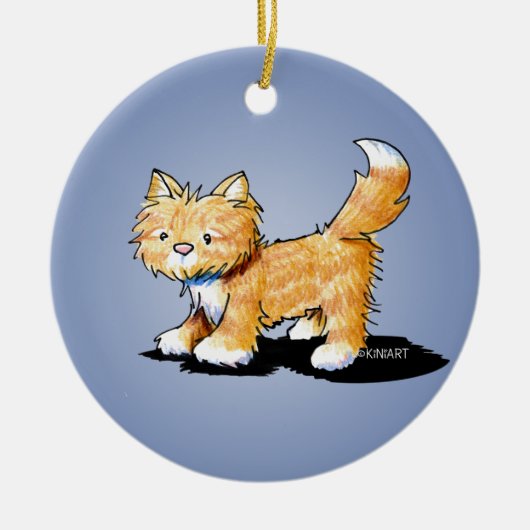KiniArt 子猫 セラミックオーナメント (正面)