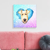 KiniArt Airedale Terrier Canvas Print キャンバスプリント (インサイチュ (リビング))