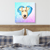 KiniArt Airedale Terrier Canvas Print キャンバスプリント (インサイチュ (寝室))