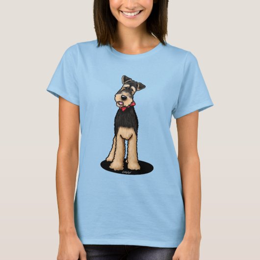KiniArt Airedale Terrier Tシャツ (正面)