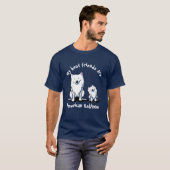 KiniArt American Eskimo Friends Tシャツ (正面フル)