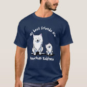 KiniArt American Eskimo Friends Tシャツ (正面)