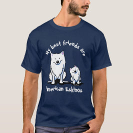 KiniArt American Eskimo Friends Tシャツ