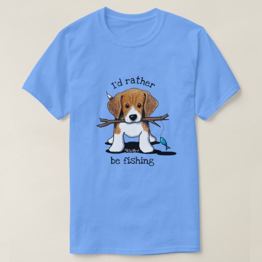 KiniArt Beagle Pup Tシャツ (デザイン正面)