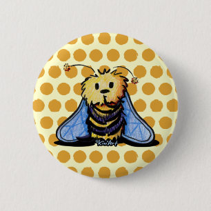 KiniArt Beeピンバックボタン 缶バッジ