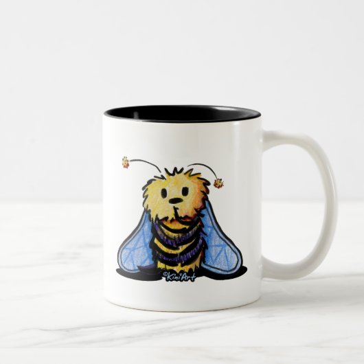 KiniArt Bee 2トーンコーヒーマグ ツートーンマグカップ (右)