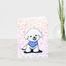KiniArt Bichonパピーノートカード 招待状