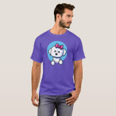 KiniArt Bichon Frise Girl Tシャツ (正面フル)