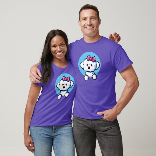 KiniArt Bichon Frise Girl Tシャツ (ユニセックス)
