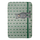 KiniArt Black Bear and Trees バスマット (正面縦)