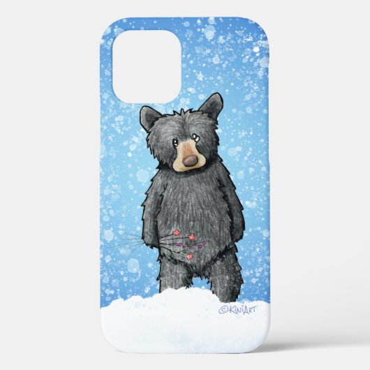 KiniArt Black Bear iPhone / iPadケース Case-Mate iPhoneケース (裏面)