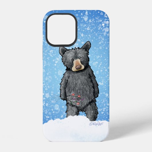 KiniArt Black Bear iPhone / iPadケース iPhoneケース (裏面)