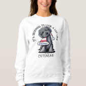 KiniArt Bouvier des Flandres Christmas Sweatshirt スウェットシャツ (正面)