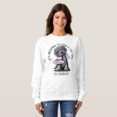KiniArt Bouvier des Flandres Christmas Sweatshirt スウェットシャツ (正面フル)