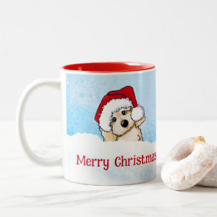 KiniArt Cavapooクリスマス ツートーンマグカップ