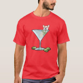 KiniArt Corgi Martini Tシャツ (正面)