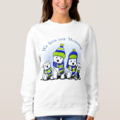 KiniArt Cozy Crew Dogs スウェットシャツ (正面)