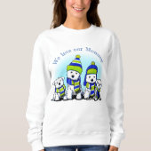 KiniArt Cozy Crew Dogs スウェットシャツ (正面)
