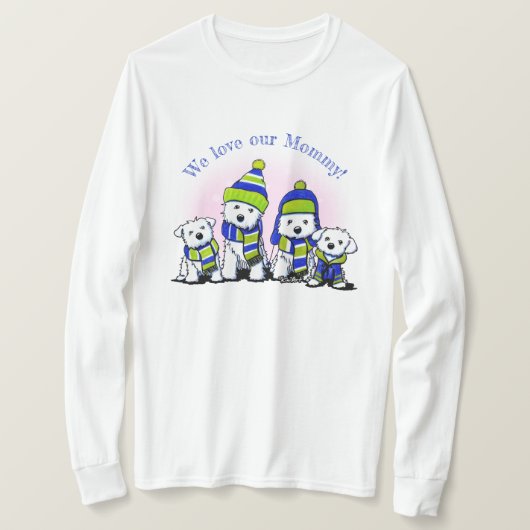 KiniArt Cozy Crew Dogs Tシャツ (デザイン正面)