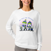 KiniArt Cozy Crew Dogs Tシャツ (正面)