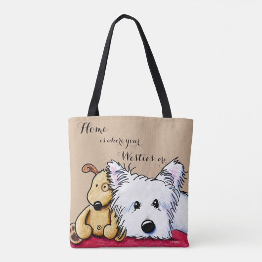 KiniArt Dittoとパッジ2 トートバッグ (裏面)