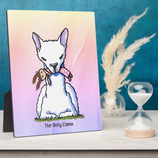 KiniArt Dolly Llama フォトプラーク (側面)