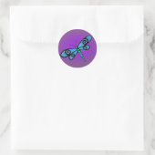 KiniArt Dragonflyスタンプ ラウンドシール (バッグ)