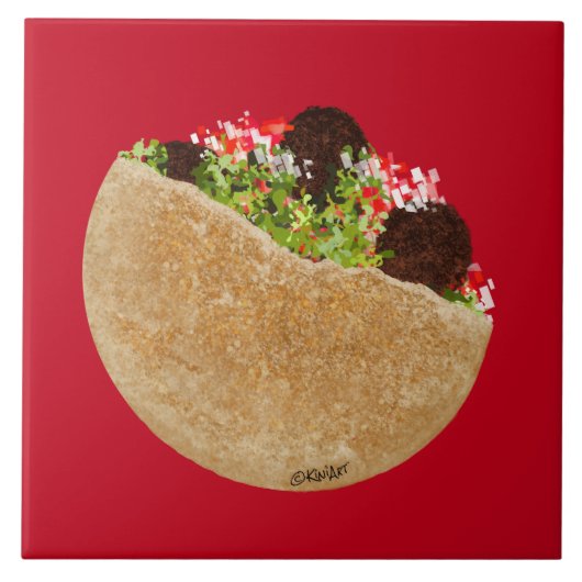 KiniArt Falafelサンドイッチ タイル (正面)