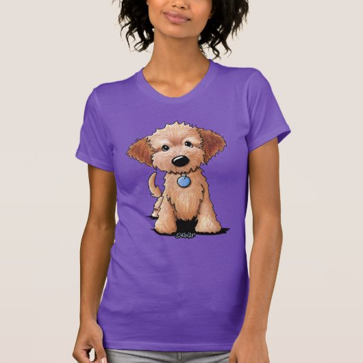 KiniArt Goldendoodleの子犬 Tシャツ (正面)