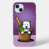 KiniArt Happy New Year Westie Case-Mate iPhoneケース (裏面)