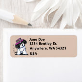 KiniArt Havanese In Hat ラベル (インサイチュ)