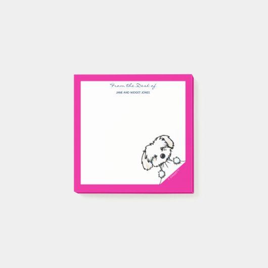 KiniArt Havanese Notes ポストイット (正面)