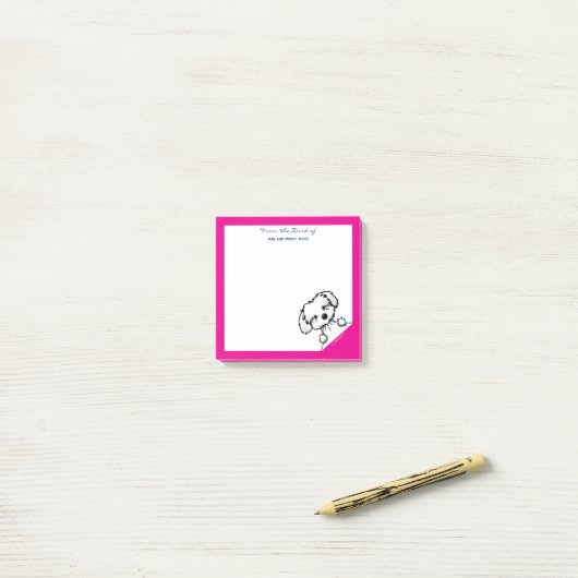 KiniArt Havanese Notes ポストイット (デスク上)