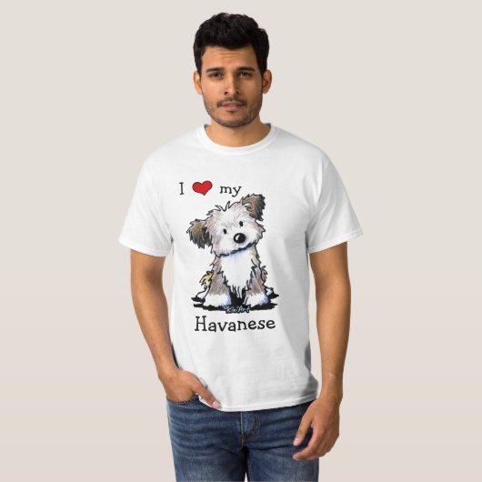 KiniArt Havanese Tシャツ (正面フル)