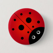 KiniArt Ladybugボタン 缶バッジ (正面)