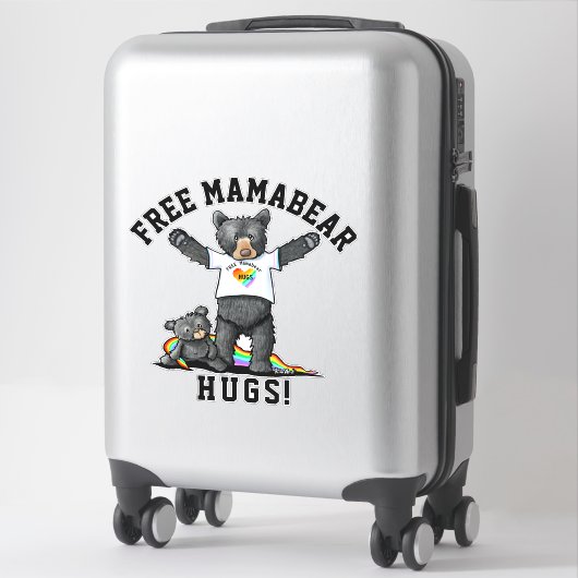 KiniArt Mama Bear Hugsステッカー シール (スーツケース)