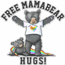 KiniArt Mama Bear Hugsステッカー シール
