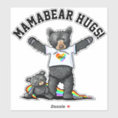 KiniArt Mamabear Hugsシール シール (シート)